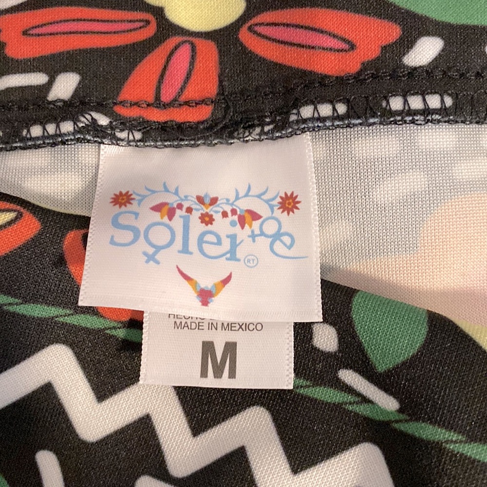 Solei Fiesta Multicolor Pencil Midi-skirt Size Medium - Picture 3 of 5